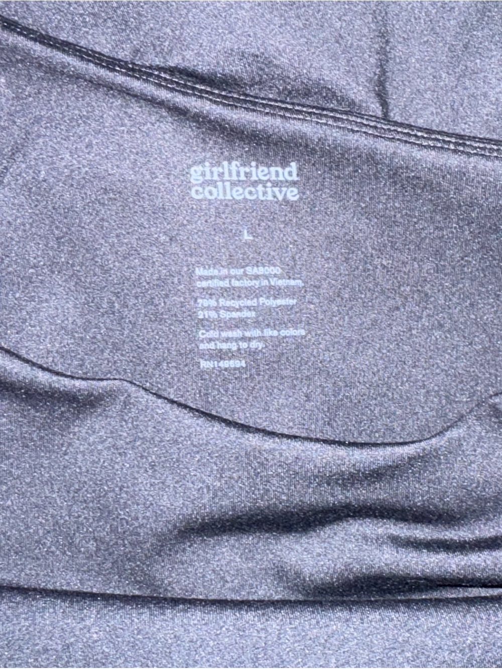 Girlfriend Collective Bianca one-shoulder dress